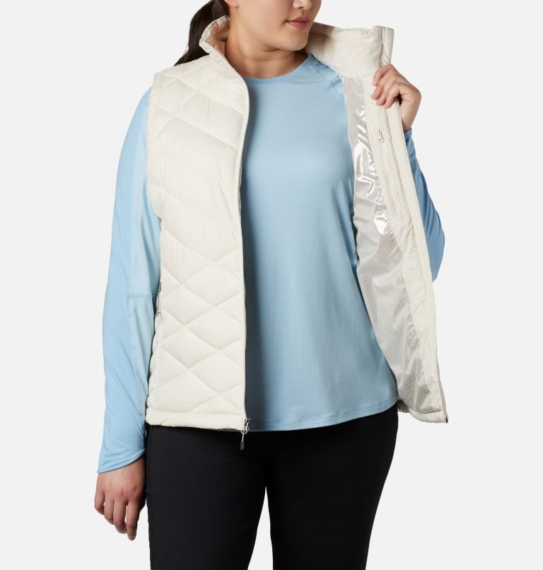 Women's Columbia Heavenly Vest Cream | Plus Size CA-B5641